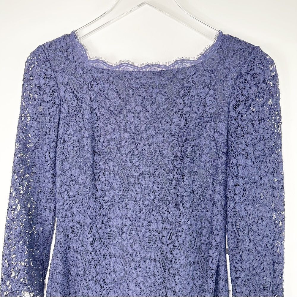Adrianna Papell NWT Laced Scallop Hem Short‎ Dress Navy Size 2 Blogger Fave - Picture 5 of 16